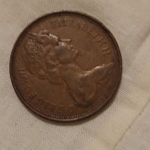 1971 rare 2 P pence coin first released